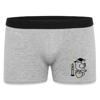 Nuit de l’étoile filante dorée - Boxer Homme - gris chiné - Devant