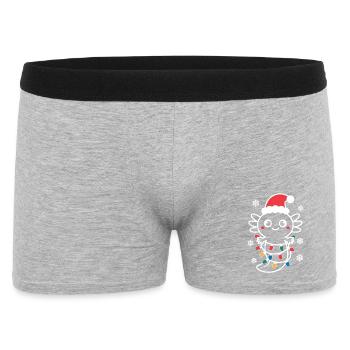 Santa Spiderling Christmas Lights - Men's Boxer Shorts - heather grey - Front