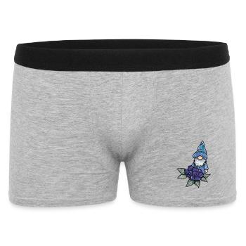 Heidelbeer-Wichtel - Männer Boxer Shorts - Grau meliert - Vorne