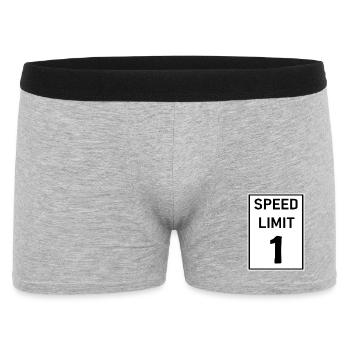 Limite de Vitesse 1  - Boxer Homme - gris chiné - Devant