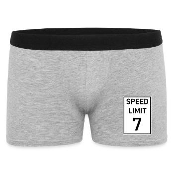 Speed limit 7 - Men's Boxer Shorts - heather grey - Front