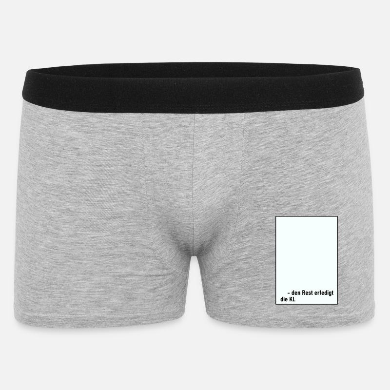 Rest KI - Männer Boxer Shorts - Grau meliert