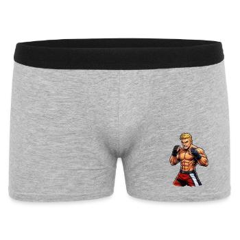 Combattant de MMA avec des muscles - Boxer Homme - gris chiné - Devant