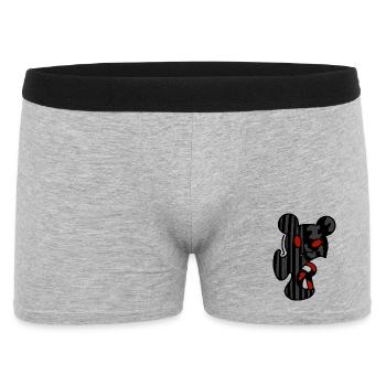 Glitch bear - Boxer Homme - gris chiné - Devant