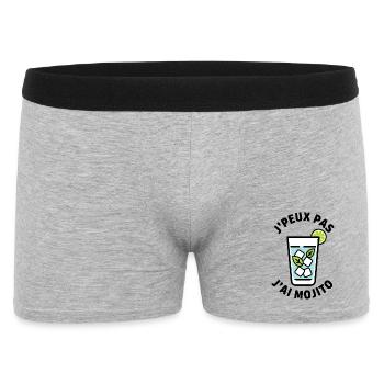 Verre glacé Menthe Lime - Boxer Homme - gris chiné - Devant