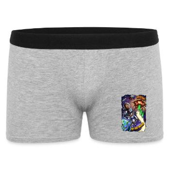 Moon Adventure: Astronaut Comic - Men's Boxer Shorts - heather grey - Front