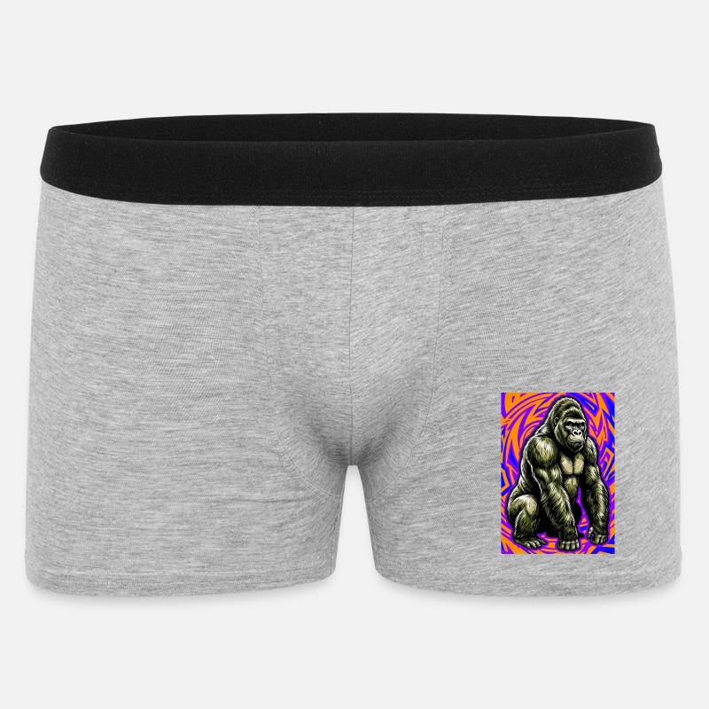 Gorilla - Männer Boxer Shorts - Grau meliert