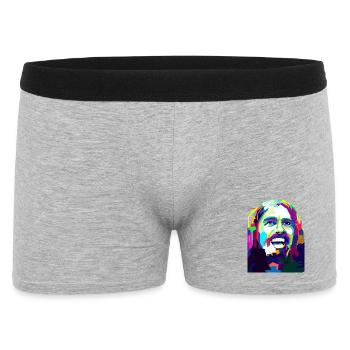 Die Tage der Rock'n'Roll-Popkunst - Männer Boxer Shorts - Grau meliert - Vorne