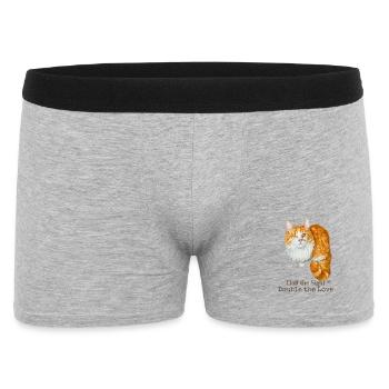 Half the Sight Double the Love - Men's Boxer Shorts - heather grey - Front