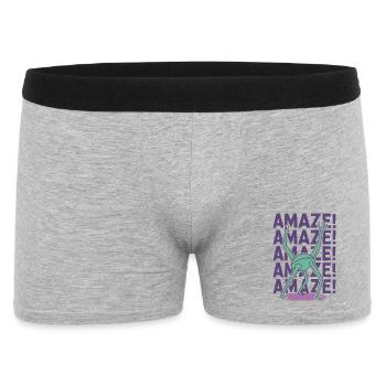 Rocky Amaze Alien Greeting - Men's Boxer Shorts - heather grey - Front