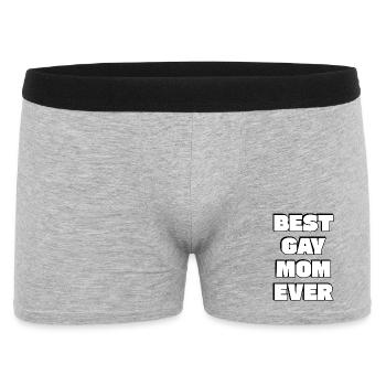 Best Gay Mom Ever LGBT Pride - Men's Boxer Shorts - heather grey - Front