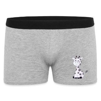 Petite girafe - Boxer Homme - gris chiné - Devant