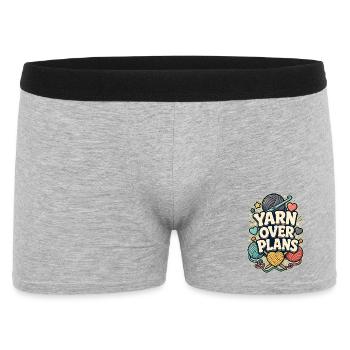 FIL PLUTÔT QUE PLANS - Boxer Homme - gris chiné - Devant