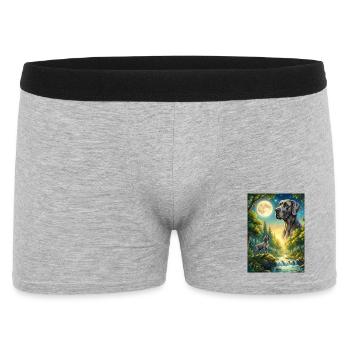 Hurler au chien mème de la Lune Grand Danois - Boxer Homme - gris chiné - Devant