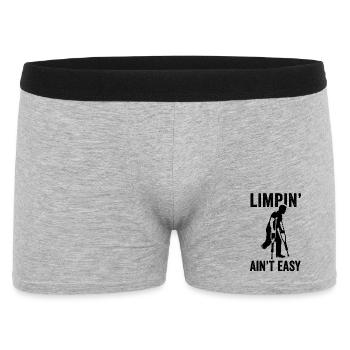 Boiter n’est pas facile – Drôle d’amputation de jambe - Boxer Homme - gris chiné - Devant