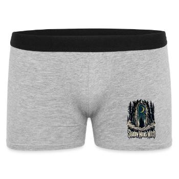Dunkle Waldhexe, Schattenwald Hexenwald Got - Männer Boxer Shorts - Grau meliert - Vorne