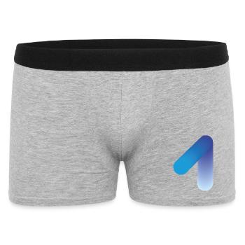 Abstract 1, modern & digital - Men's Boxer Shorts - heather grey - Front