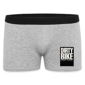 Dirty Bike Clear Mind - Männer Boxer Shorts - Grau meliert - Vorne