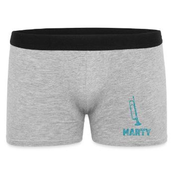 Marty dans le rôle des trompettes - Boxer Homme - gris chiné - Devant
