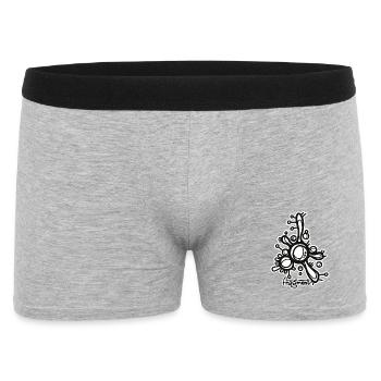Logo Fragment Organic Signature - Men's Boxer Shorts - heather grey - Front