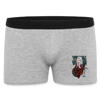 Yokai Serpent Oni Girl Japanese Streetwear Art - Men's Boxer Shorts - heather grey - Front