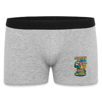 Empreinte arrière : Trottinette Freestyle Scooter - Boxer Homme - gris chiné - Devant