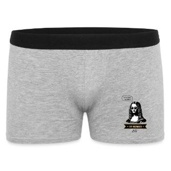 VIP Mona Lisa Party Edition - Männer Boxer Shorts - Grau meliert - Vorne