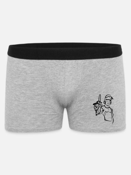 Élagueur à la tronçonneuse - Boxer Homme - gris chiné