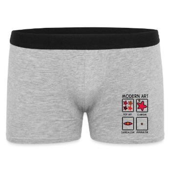 2541614 122757476 Art - Men's Boxer Shorts - heather grey - Front