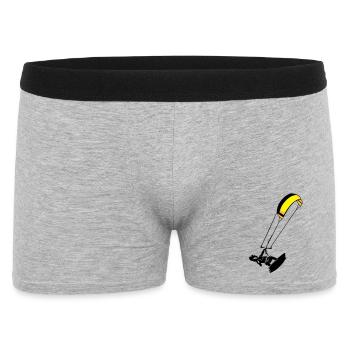 Kitesuf flex - Männer Boxer Shorts - Grau meliert - Vorne