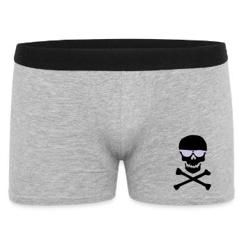 Piratl_mit_brille - Boxer Homme - gris chiné - Devant