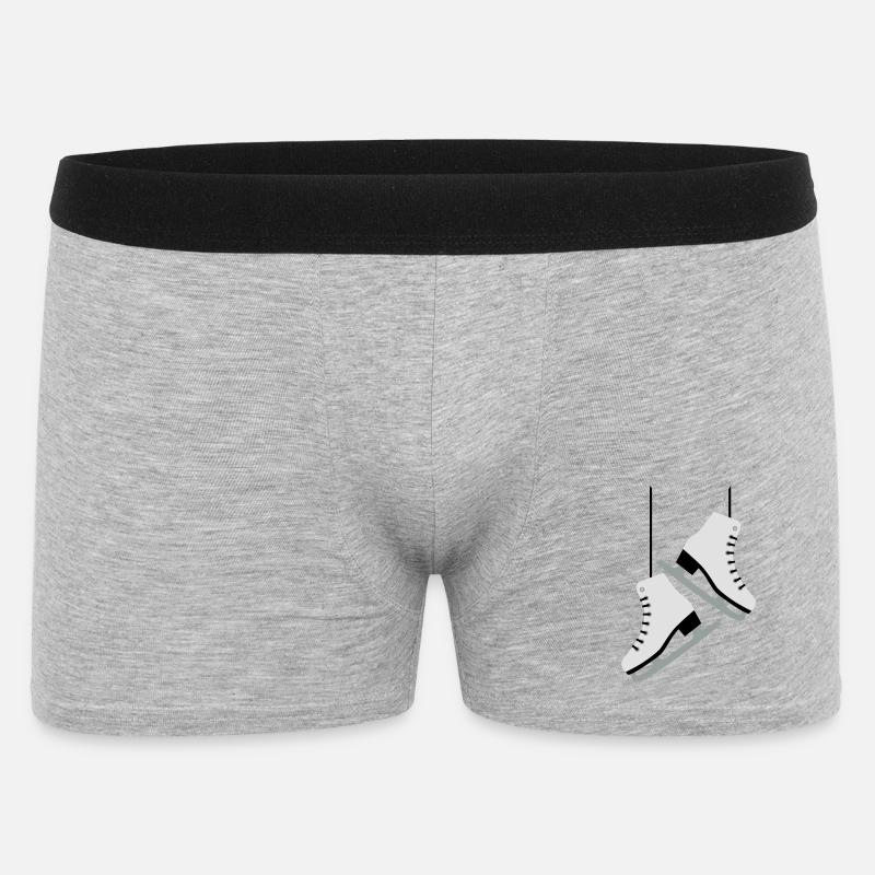 Pattinaggio di figura pattini da ghiaccio - Boxer da uomo - grigio melange