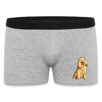 Happy Cocker Spaniel - Men's Boxer Shorts - heather grey - Front