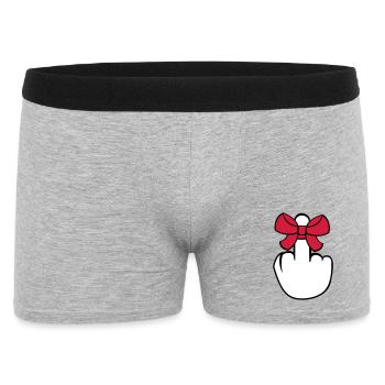 branleur spectacle majeur insulte baise vous f - Boxer Homme - gris chiné - Devant