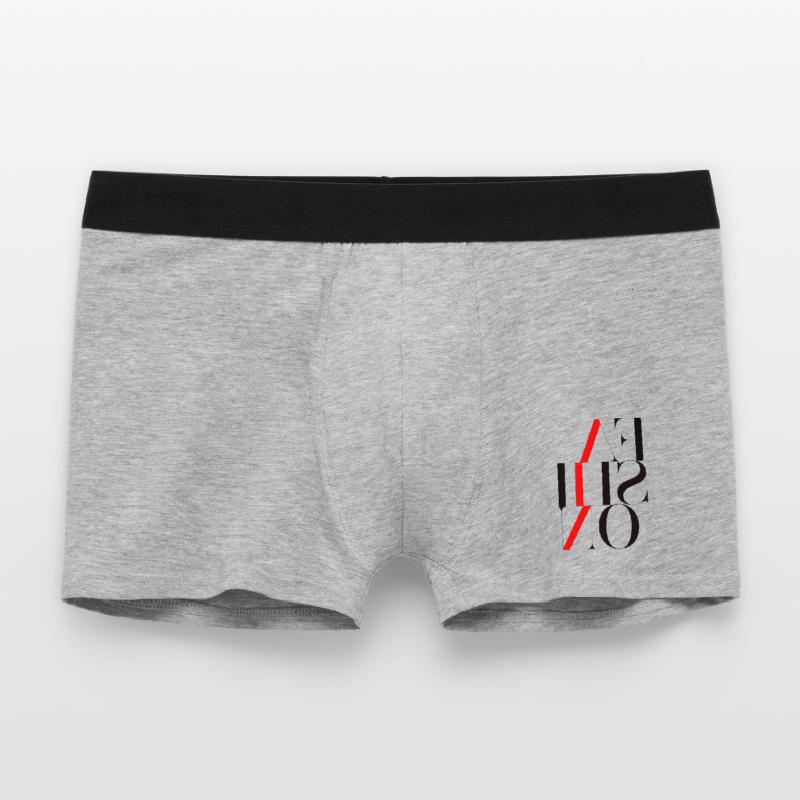Graphically powerful with red lightning bolt Men's Boxer Shorts