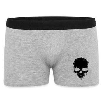 Skull Grunge - Men's Boxer Shorts - heather grey - Front