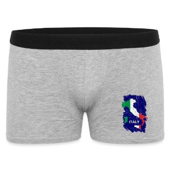 Italia Flag Map - Men's Boxer Shorts - heather grey - Front