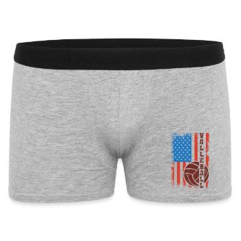 Patriotic volleyball player - Men's Boxer Shorts - heather grey - Front