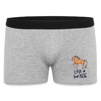 Cool Chevaux Islandais Chevaux Déclaration Cheval Amour - Boxer Homme - gris chiné - Devant