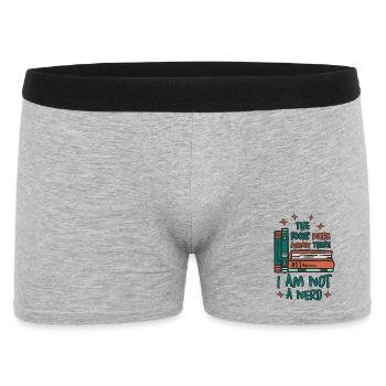 Ver de livres - Boxer Homme - gris chiné - Devant