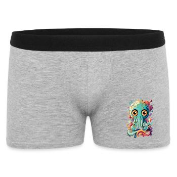 Octopus Squid - Bébé calmar Poulpe - Boxer Homme - gris chiné - Devant