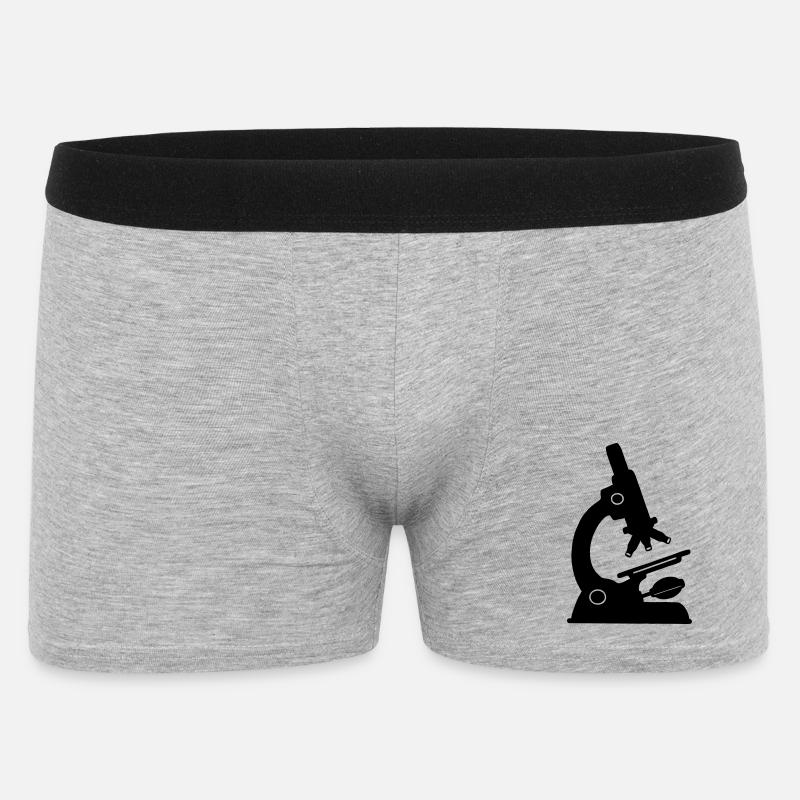 Labor-Mikroskop - Männer Boxer Shorts - Grau meliert