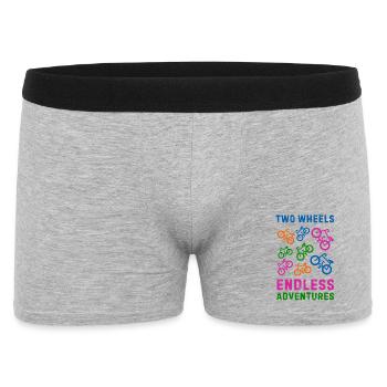 Bike - Men's Boxer Shorts - heather grey - Front