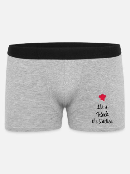Let's rock the Kitchen - Men's Boxer Shorts - heather grey