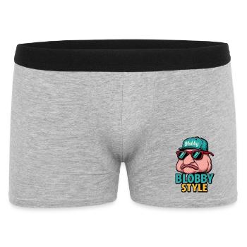 T-shirt de dessins animés Blobby style - Boxer Homme - gris chiné - Devant