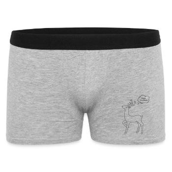 Snapped Christmas deer - Men's Boxer Shorts - heather grey - Front
