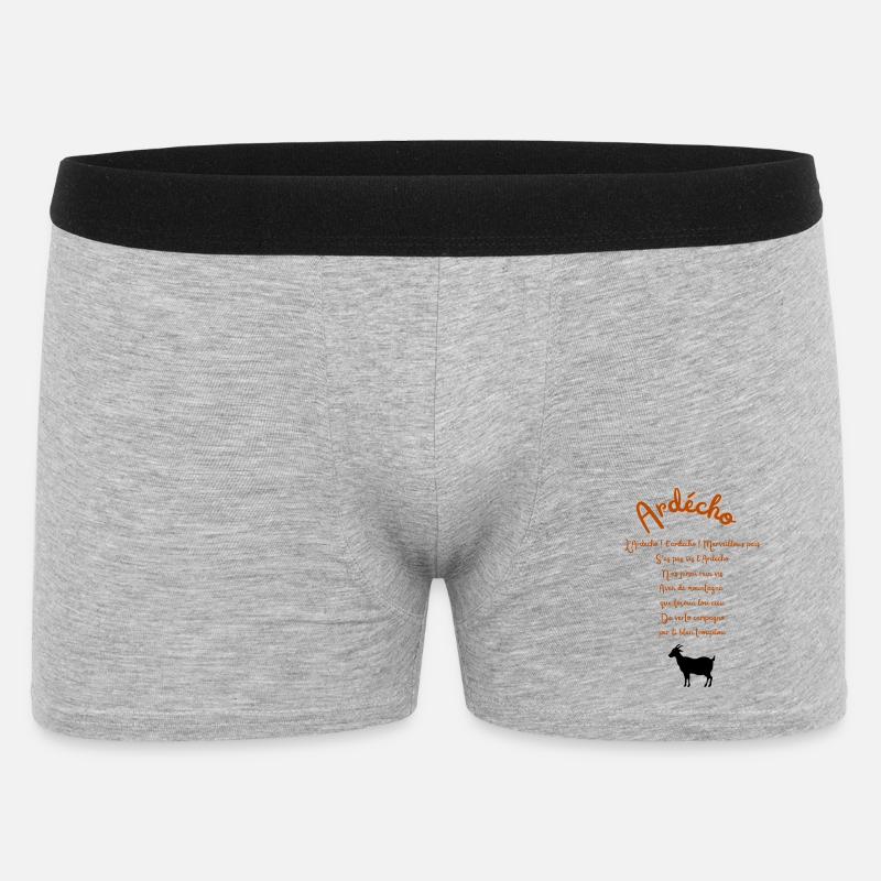 Gestaltung der Ardèche - Männer Boxer Shorts - Grau meliert