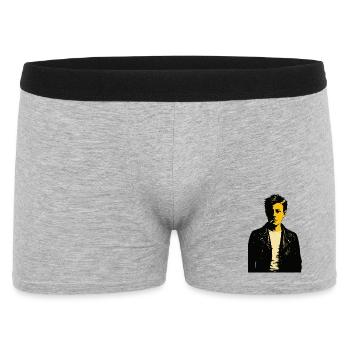 Arthur Rimbaud Noir Rebel poet - Men's Boxer Shorts - heather grey - Front