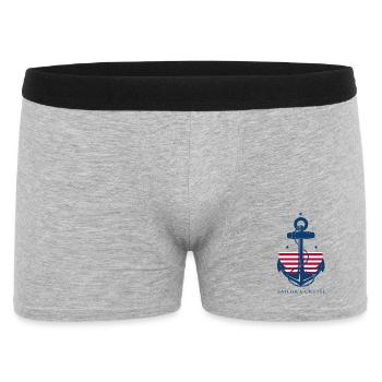 marin - Boxer Homme - gris chiné - Devant