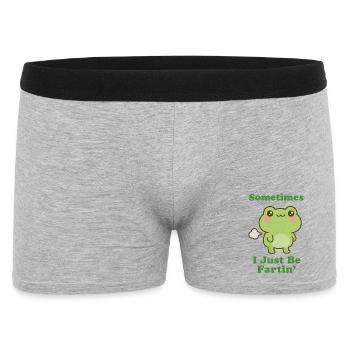 Sometimes I Just Be Fartin Frog - Men's Boxer Shorts - heather grey - Front